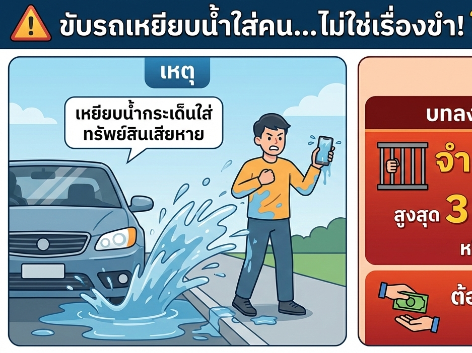 แค่เหยียบน้ำกระเด็น... อาจเป็นเรื่องใหญ่!