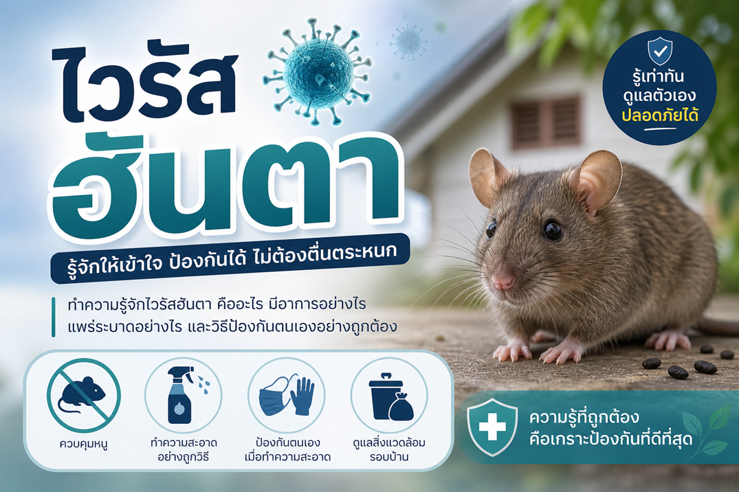 ไวรัสฮันตา (Hantavirus): รู้จักให้เข้าใจ ป้องกันได้ ไม่ต้องตื่นตระหนก