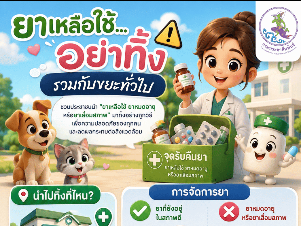ยาเหลือใช้...อย่าทิ้งรวมกับขยะทั่วไป