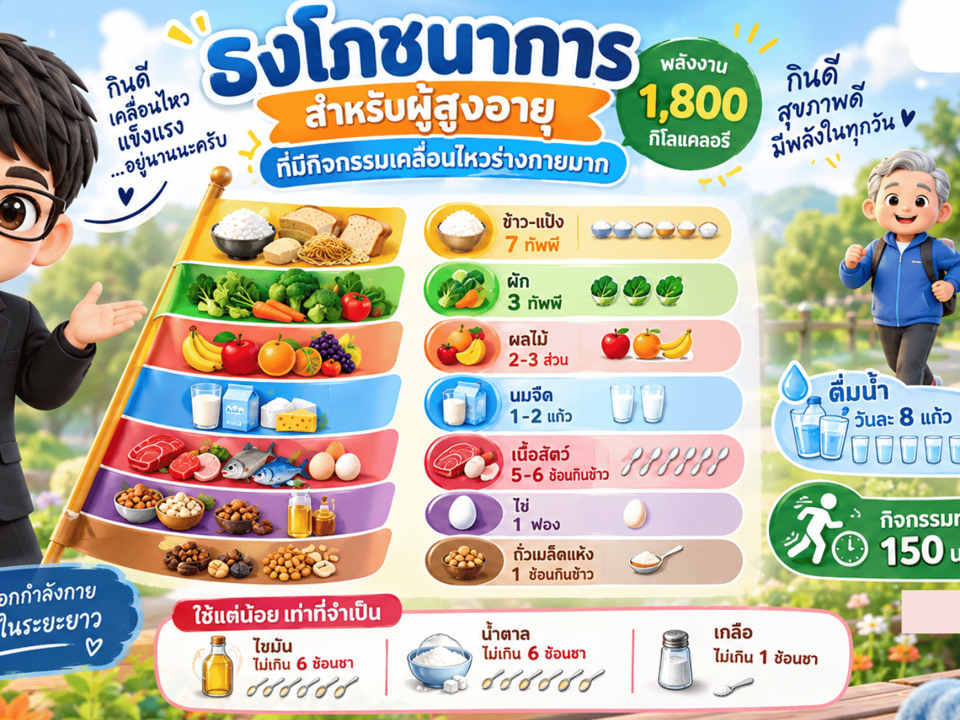🌟 กินดี มีแรง สุขภาพดีในวัยเก๋า! 💪✨